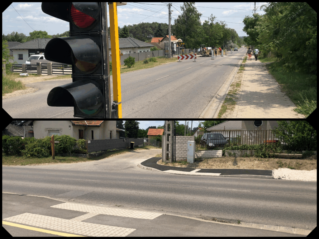 GYALOGÁTKELŐ FEJLESZTÉSEK A FŐ ÚTON