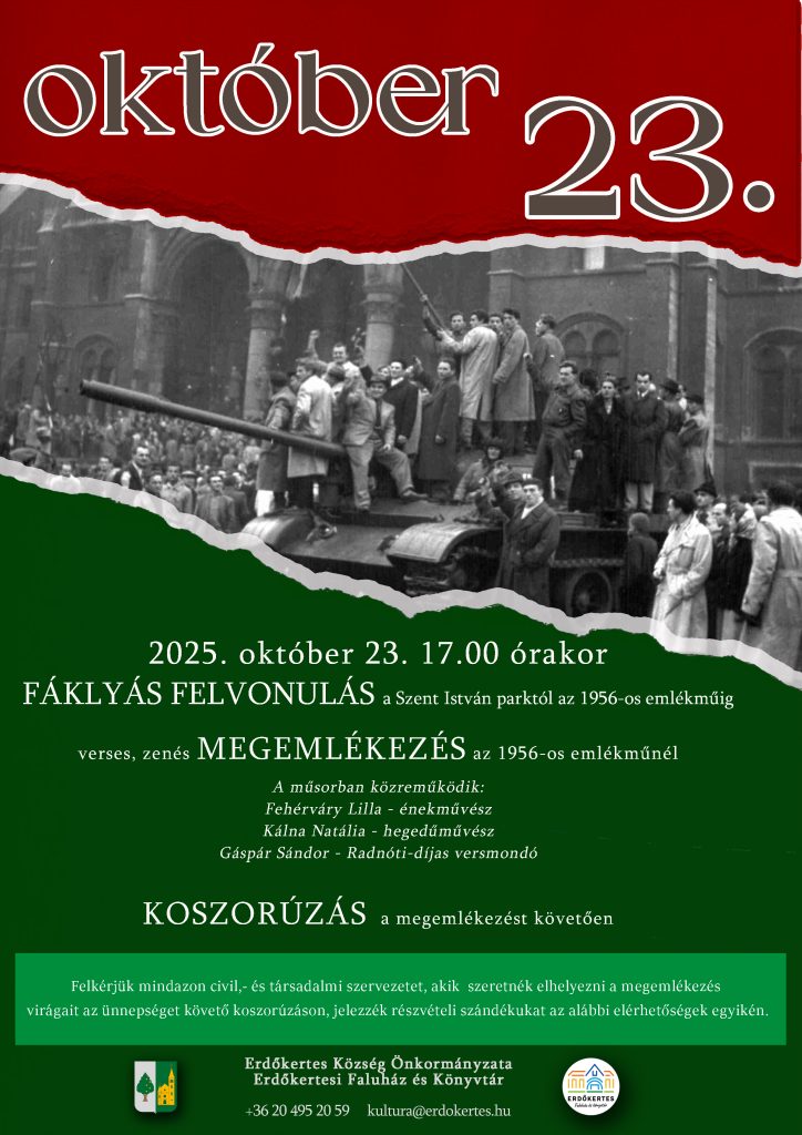 MEGHÍVÓ: FÁKLYÁS FELVONULÁS AZ ’56-OS HŐSÖK EMLÉKÉRE