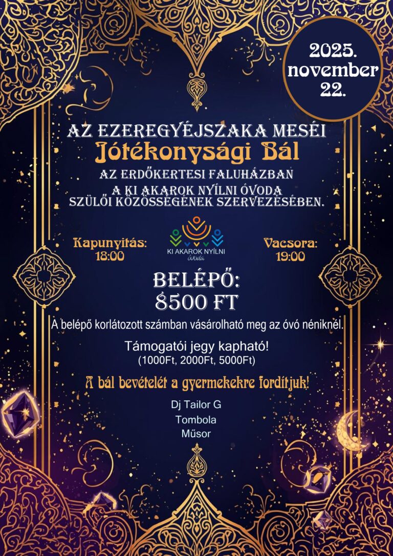 AZ EZEREGYÉJSZAKA MESÉI JÓTÉKONYSÁGI BÁL