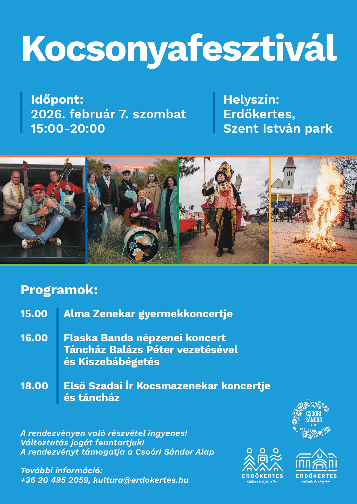 KOCSONYAFESZTIVÁLLAL ŰZZÜK EL A TELET ERDŐKERTESEN