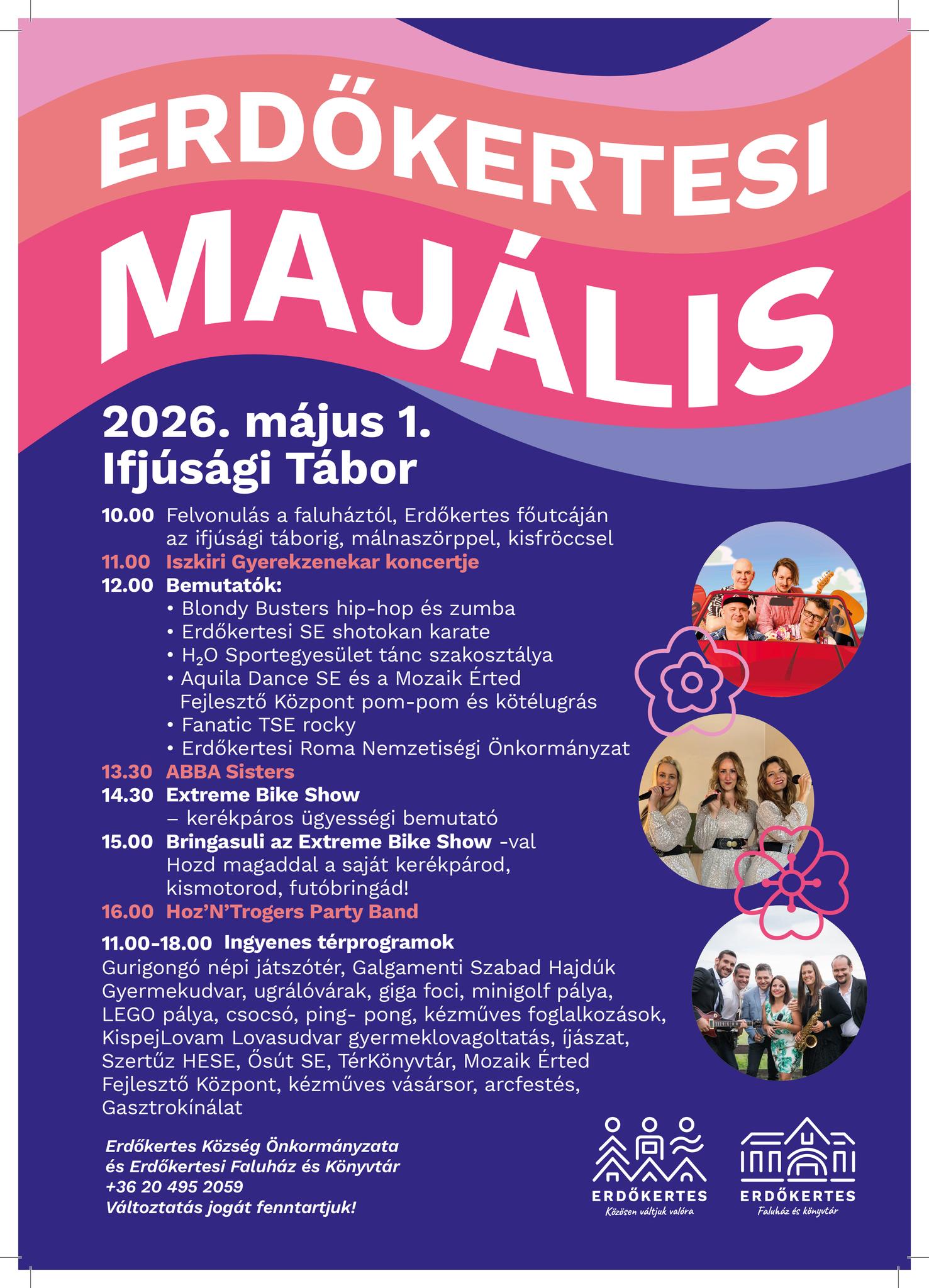 MAJÁLIS ERDŐKERTESEN – ÜNNEPELJÜNK EGYÜTT MÁJUS 1-JÉN!